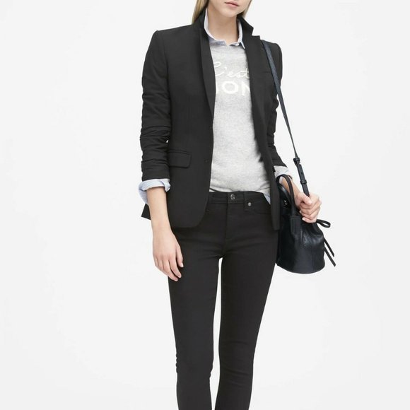 Banana Republic Jackets & Blazers - Banana Republic Long & Lean Lightweight Wool Blazer 16 T